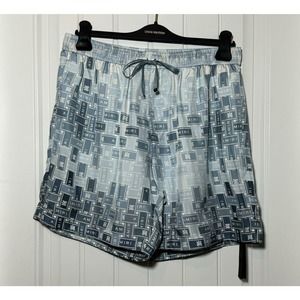 Amiri Logo Print Silk Shorts - NWT - Size XL - SS23